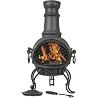 La Hacienda: Murcia tamaño Mediano Acero Chimenea con Barbacoa